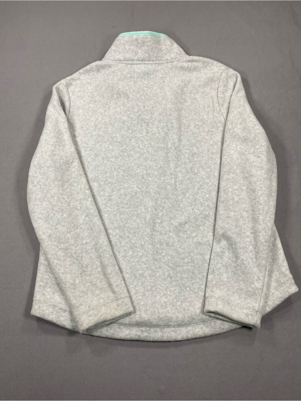 Vineyard Vines Heather Gray Fleece Pullover with Mint Trim NWT - Picture 2 of 9